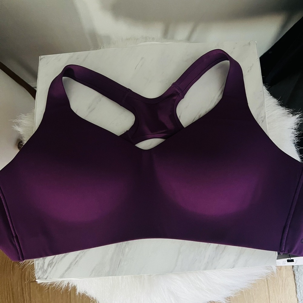 Chantelle‎ High Impact Wirefree Sports Bra, Wireless Top, Purple, Medium, NWT - Picture 9 of 12